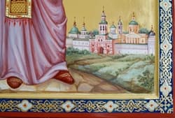 Икона святителя Марка Эфесского (фрагмент пейзажа)