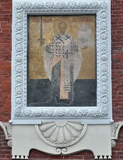 Фреска Св.Николая Можайского на Никольской башне